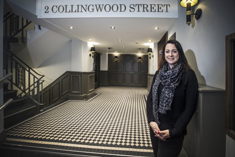 £500k refurbishment of Grade II listed Collingwood Street office building nears completion 